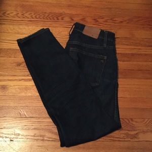 Madewell 10” high rise skinny jeans
